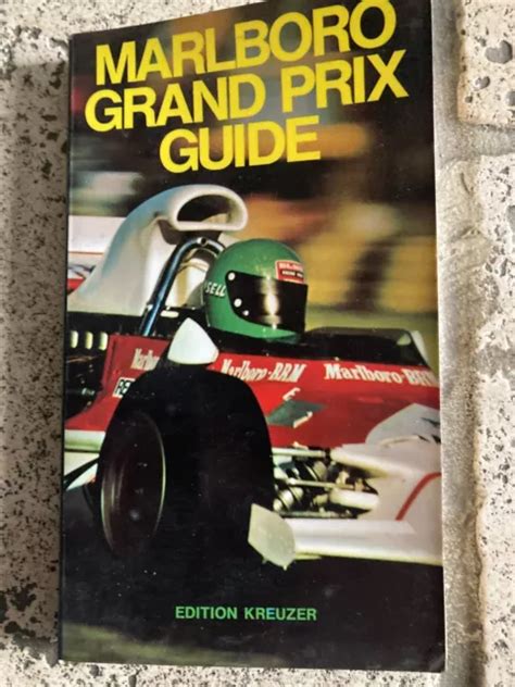 Vintage 1972 Marlboro Grand Prix Guide Book Edition Kreuzer Formula 1 Ebay
