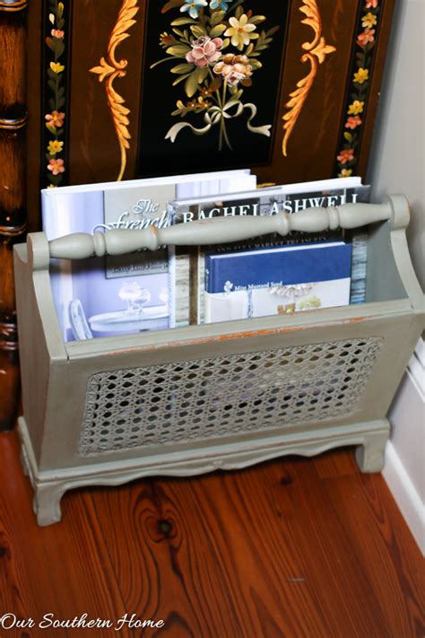 Vintage Magazine Rack Makeover Our Southern Home