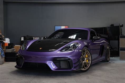 Viola Purple Metallic 2023 Porsche 718 Cayman Gt4 Rs Weissach Manthey Racing Package For Sale On Bat Auctions Closed On June 23 2025 Lot 197 405 Bring A Trailer