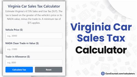 Virginia Sales Tax Cars: What You Need to Know in 2024