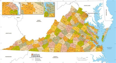 Virginia Zip Code Map Virginia Map