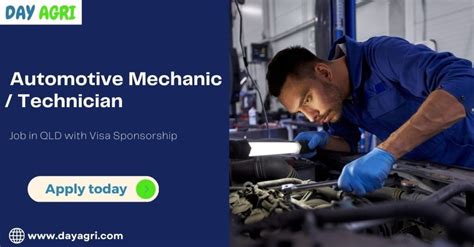 Visa Sponsorship Available For Automotive Mechanic Technician In Qld