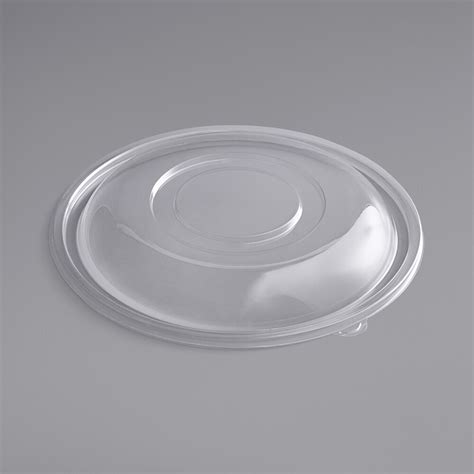 Visions Clear Pet Plastic Dome Lid For 320 Oz Round Bowls 25 Case