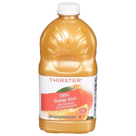 Vitamin C Thirster Orange Juice Thirster 100 Vitamin C Added Apple Juice Us Foods Chef Store
