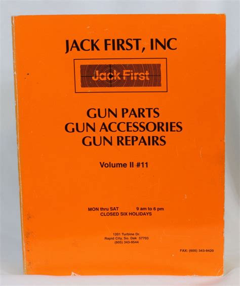 Vtg Jack First Gun Parts Book Accessories Repairs Vol 2 11 Gunsmith