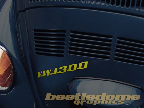 Vw Decklid Emblem Cc Script Vinyl Decal Sticker Bug Ghia 1200 1300 1600 1641 1776 Engine Cc Etsy