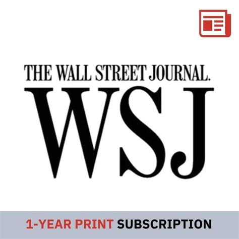 Wall Street Journal Newspaper Subscription