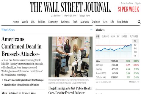 Wall Street Journal Slashes Print Pages Arts And Local Coverage Due To Shrinking Ad Sales Thewrap