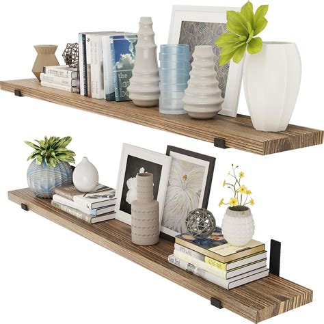 Wallniture Forte 48 X9 25 Floating Shelves For Wall Storage Wall Bookshelf Living Room Kitchen Floating Shelf Wall Shelves For Bedroom Home