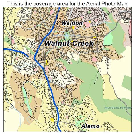 Walnut Creek California Zip Codes Map And Full List