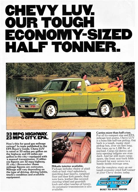 Want To Know What Luv Is Here S A Quick History Of Chevy S Captive Import Truck From The 1970S