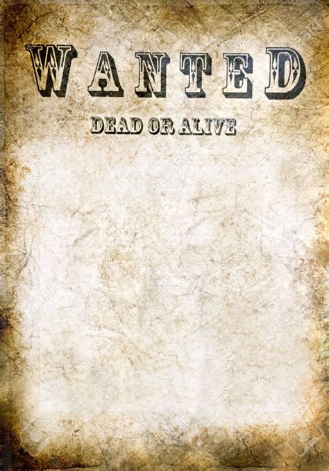 Wanted Dead Or Alive Template Postermywall