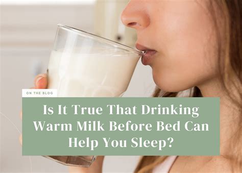 Warm Milk Before Bed