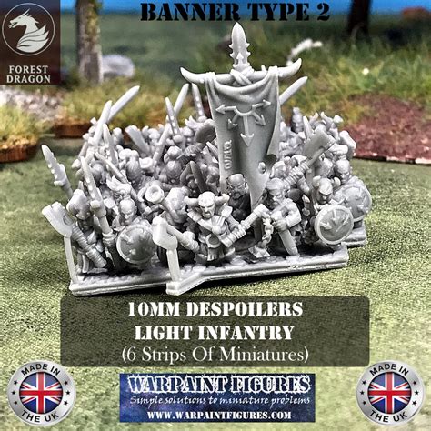 Warpaint Figures 10Mm Despoilers Heavy Infantry Warmaster Miniatures