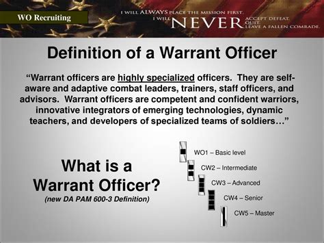 Warrant Officer Strength Brief Ppt Download