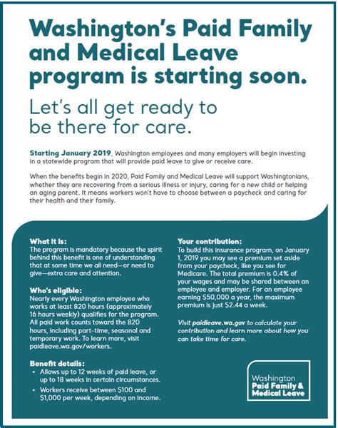 Washington State Issues Paystub Insert For Paid Family Medical Leave Washington State Issues Paystub Insert For Paid Family Medical Leave