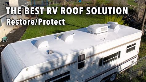 Waterproofing Our Trailer Eternabond Tape Henry Tropi Cool Roof Coating Youtube