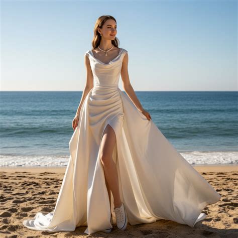 Top Picks for Wedding Dresses With Slits That Steal the Show