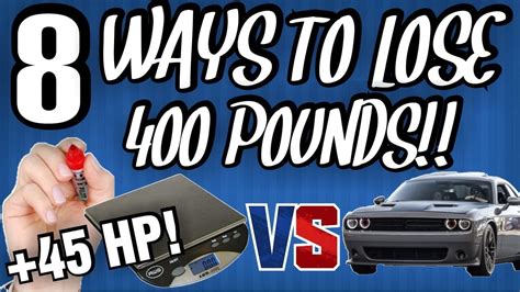 Weight Reduction On Dodge Challenger 8 Ways To Lose 400 Pounds