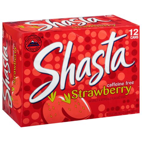 Welcome 51 Mobile Shasta Soda Caffeine Free Strawberry 12 12 Fl Oz 355 Ml Cans 144 Fl Oz 4 26 L