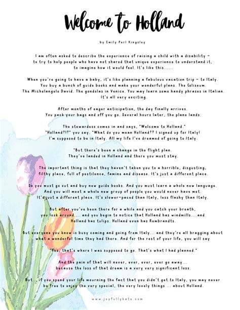 5 Ways Holland Poem Inspires