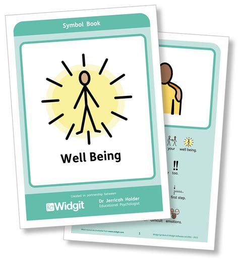 Wellbeing Pack Widgit Symbol Resources