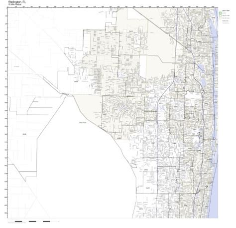 Wellington Fl Zip Code Map Laminated Want It All