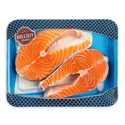 Wellsley Farms Fresh Salmon Steaks 1 5 3Lbs Bj S Wholesale Club Wellsley Farms Fresh Salmon Steaks 1 5 3Lbs Bj S Wholesale Club
