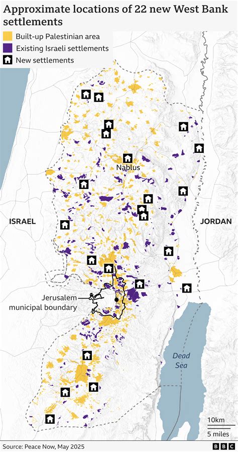 West Bank Settlements Map 2011