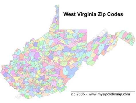 West Virginia Zip Code