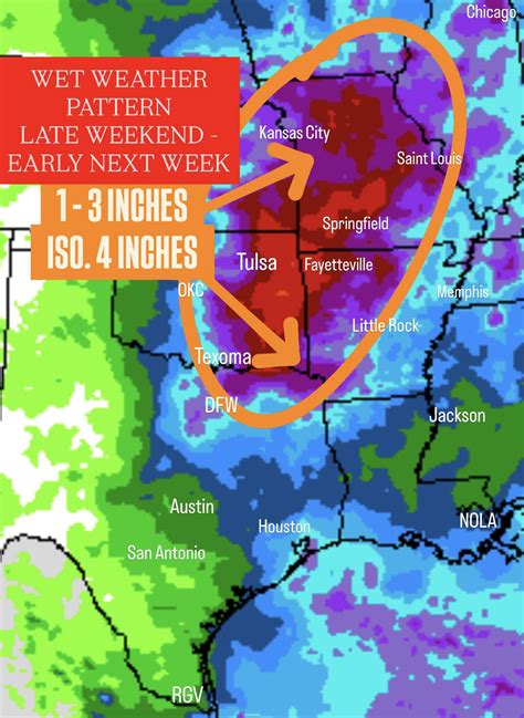 Wet Pattern For Texas Next Week Weather
