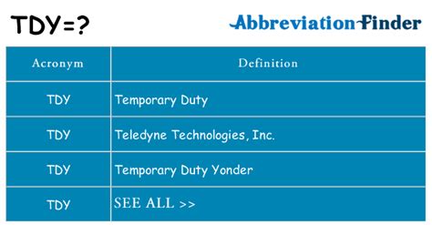 What Does Tdy Mean What Does Tdy Mean