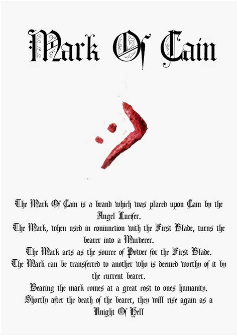 What Does The Mark Of Cain Look Like