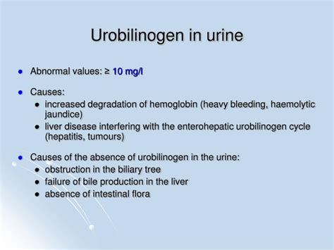 What Does Urobilinogen In Urine Mean Causes Symptoms Tests And