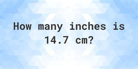 What Is 14 Cm In Inches Calculatio