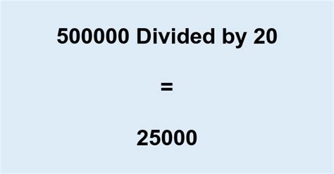 What Is 20 of 500000? Simple Calculation Explained