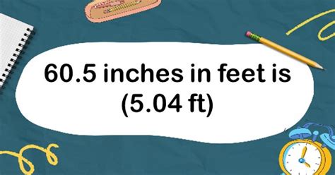 What Is 60 Inches In Feet Convert 60 In To Ft
