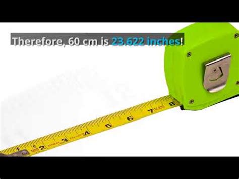 What Is 60Cm In Inches Youtube