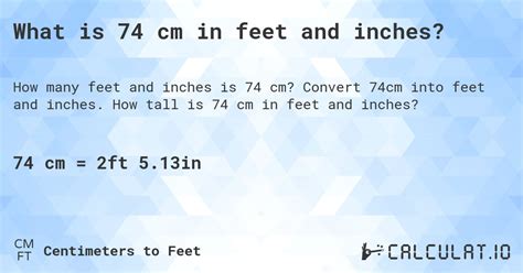 What Is 74 Cm In Feet And Inches Calculatio What Is 74 Cm In Feet And Inches Calculatio