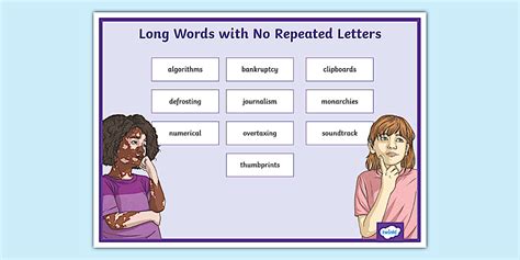 What Is A 15 Letter Word With No Repeated Letters Book Making Blog