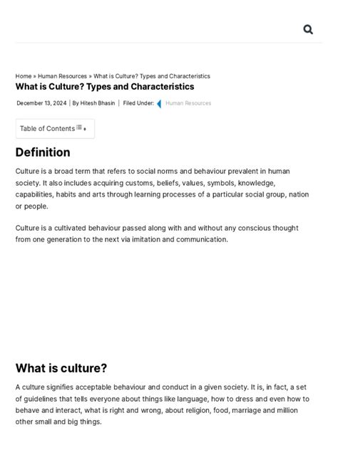 What Is Culture Types And Characteristics Marketing91