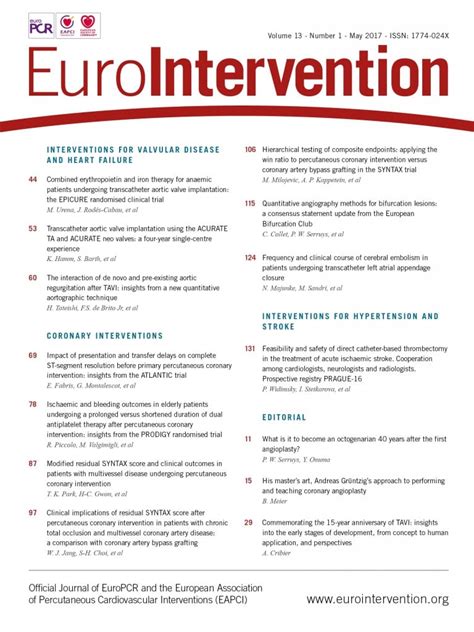 What Is It To Become An Octogenarian 40 Years After The First Angioplasty Eurointervention