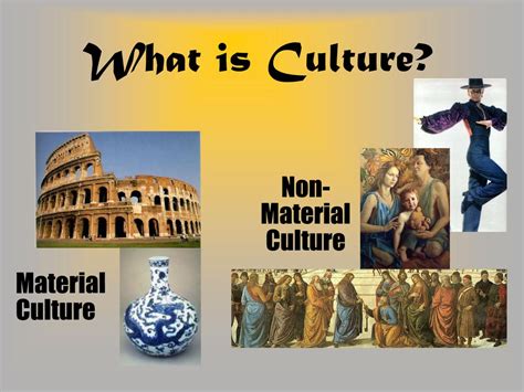 What Is Material Culture And Non Material Culture Material Culture