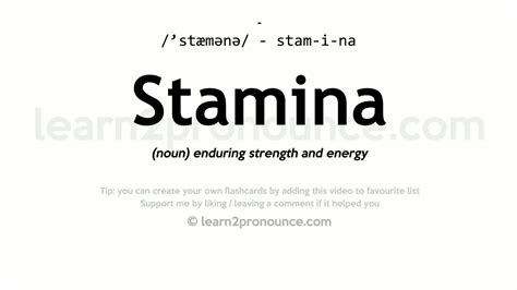 What Is The Meaning Of The Word Stamina Youtube What Is The Meaning Of The Word Stamina Youtube