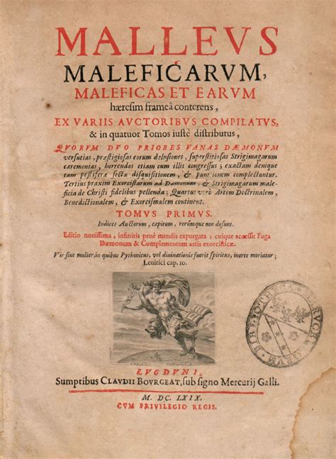What Was The Malleus Maleficarum Or Hammer Of Witches
