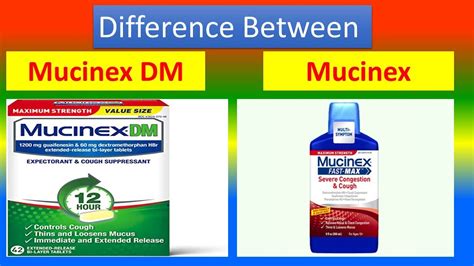 Whats The Difference Between Mucinex D And Mucinex Dm Vs Vs M What Is