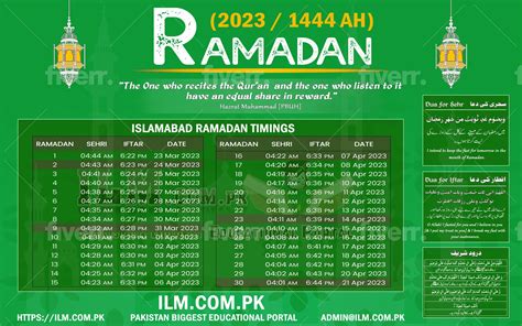 Ramadan 2024 Dates