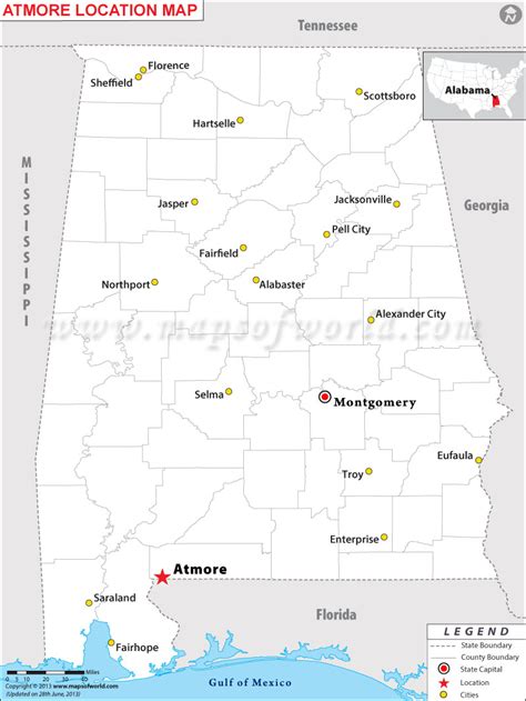 Where Is Atmore Located In Alabama Usa