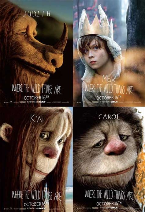 5 Wild Things Characters