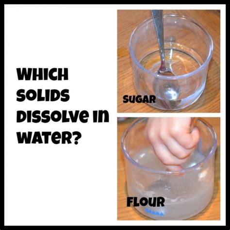 Which Solids Dissolve In Water Cool Science For Kids